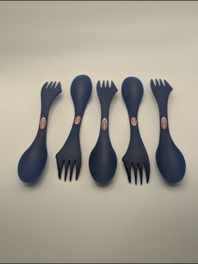 Barilla Spoon Butter Knife Edged Fork 6 Piece Set Plastic Utensils